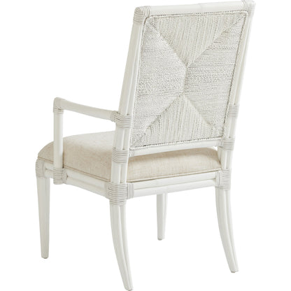 Regatta Arm Chair by Tommy Bahama Home. Made from textured in a transitional style.