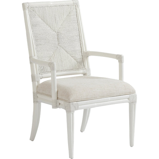 Regatta Arm Chair by Tommy Bahama Home. Made from textured in a transitional style.
