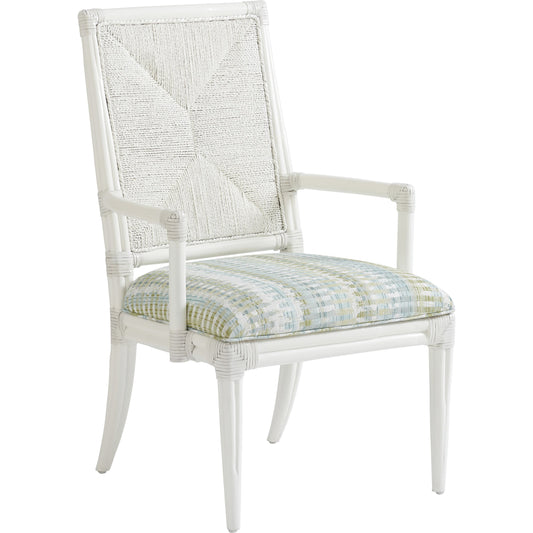 Regatta Arm Chair by Tommy Bahama Home. Made from textured in a transitional style.
