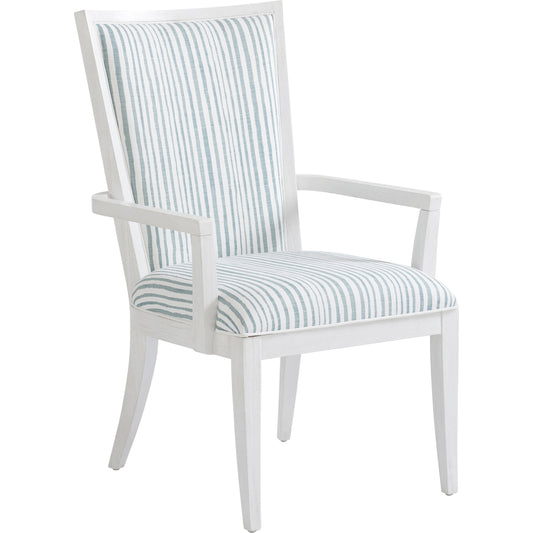 Sea Winds Upholtered Arm Chair by Tommy Bahama Home in misty blue. Made from unique in a coastal style.