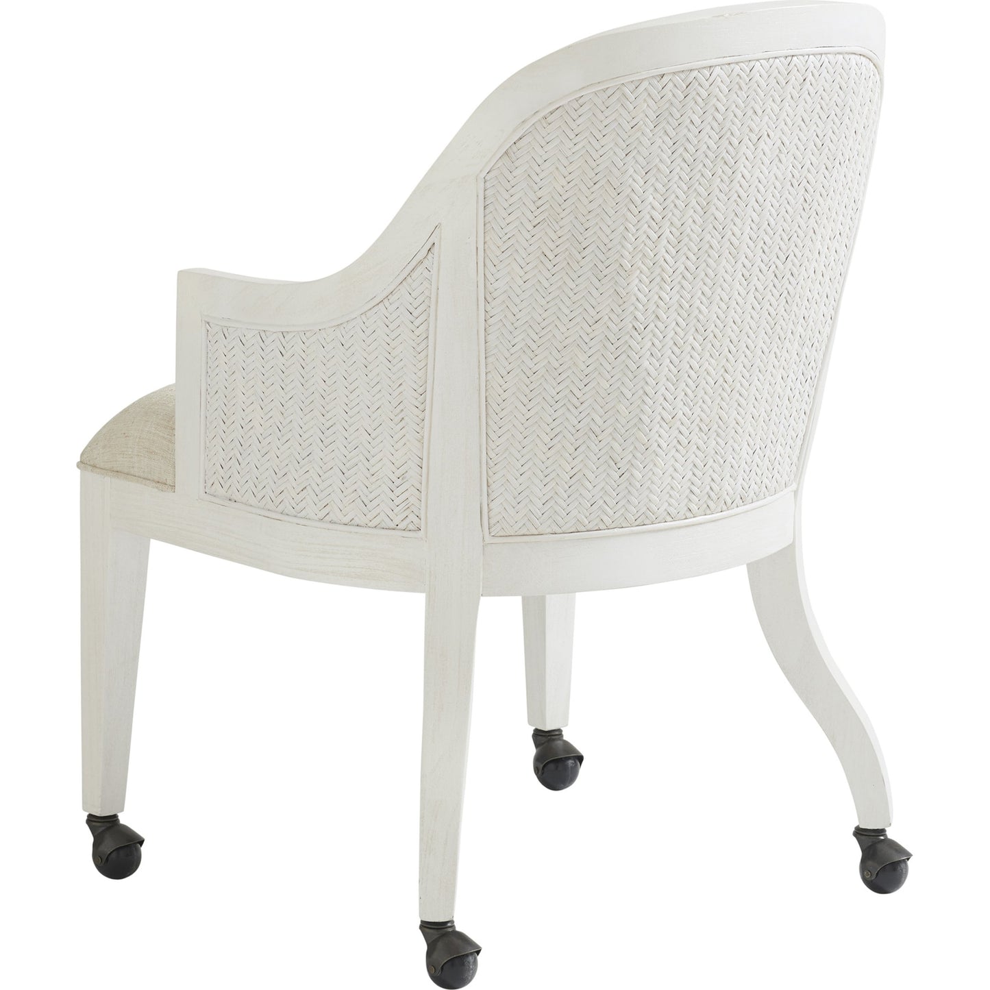 004 SR-835954 | Additional Silo | Bayview Arm Chair with Casters by Tommy Bahama Home in natural. Made from unique in a transitional style.