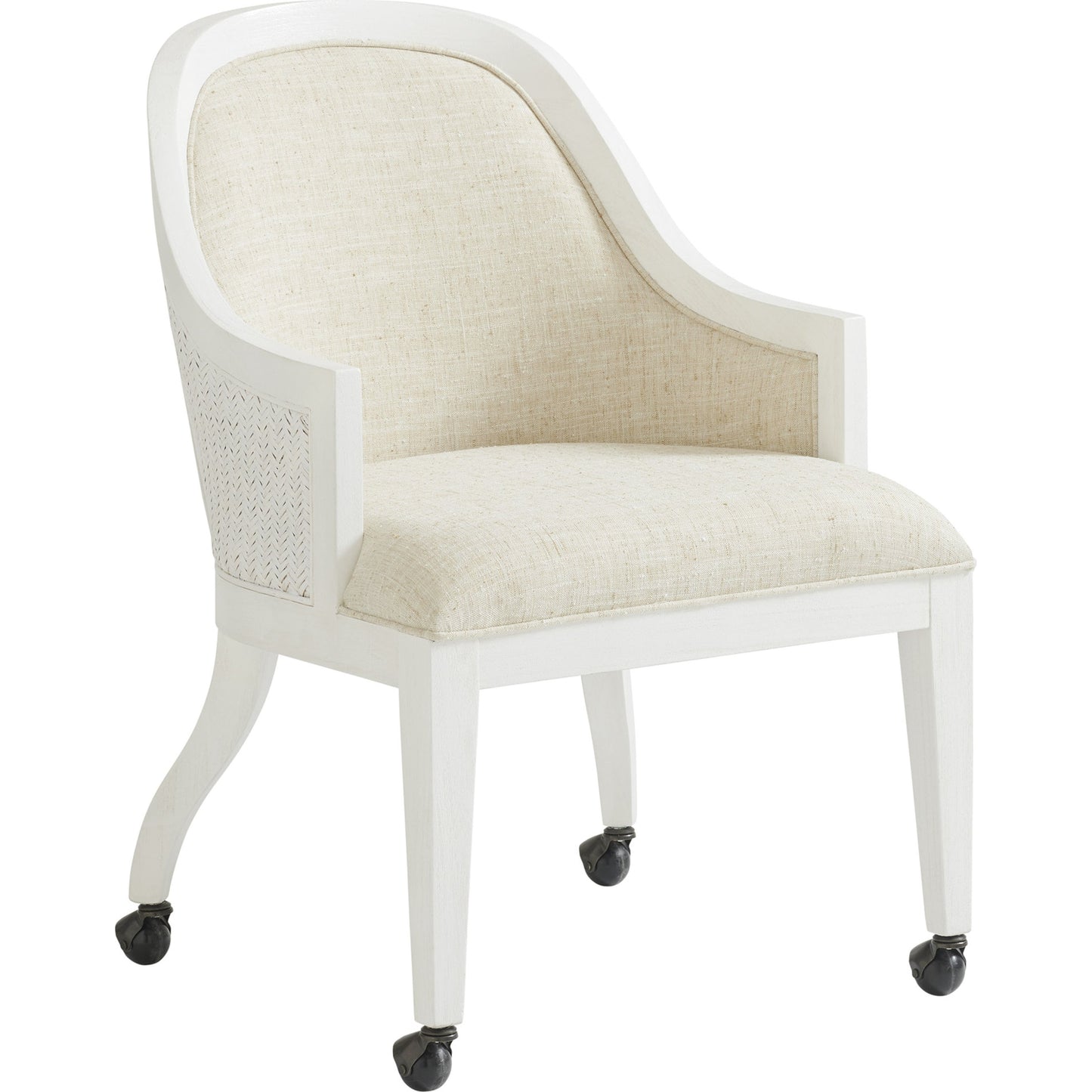 000 SR-835954 | Primary Silo | Bayview Arm Chair with Casters by Tommy Bahama Home in natural. Made from unique in a transitional style.