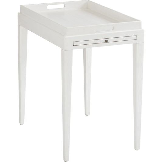 Broad River Rectangular End Table by Tommy Bahama Home in white. Made from unique in a transitional style.
