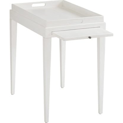 Broad River Rectangular End Table by Tommy Bahama Home in white. Made from unique in a transitional style.