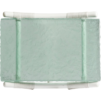 Dania Sea Glass End Table by Tommy Bahama Home in sea glass. Made from unique in a transitional style.