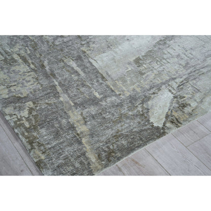 Floor Art 5710 Rug by Exquisite Rugs in ivory, beige. Made from bamboo silk in a unique style.