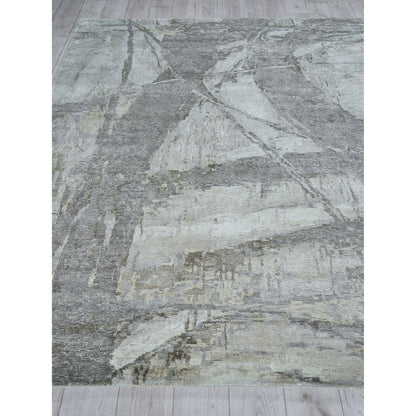 Floor Art 5710 Rug by Exquisite Rugs in ivory, beige. Made from bamboo silk in a unique style.