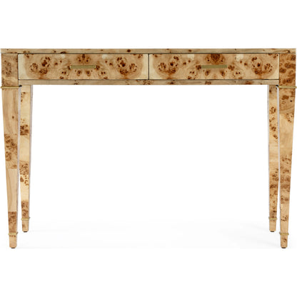 Kai 2 Drawer Burl Wood Console Table by Butler Specialty Company. Made from poplar solids, burl veneer, mdf in a modern style.