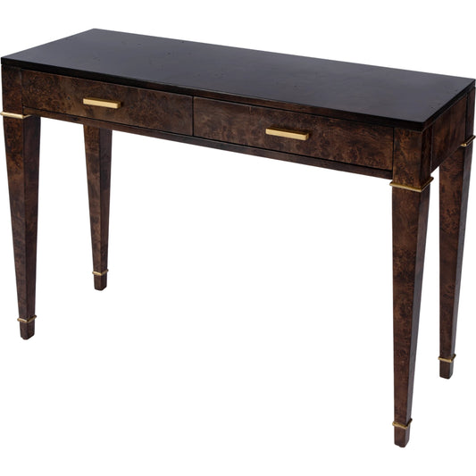 Kai 2 Drawer Burl Wood Console Table by Butler Specialty Company. Made from poplar solids, burl veneer, mdf in a modern style.