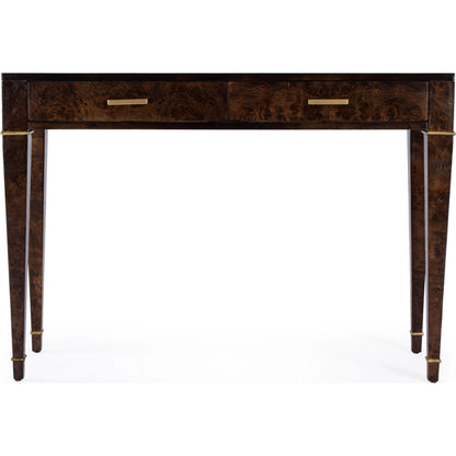 Kai 2 Drawer Burl Wood Console Table by Butler Specialty Company. Made from poplar solids, burl veneer, mdf in a modern style.