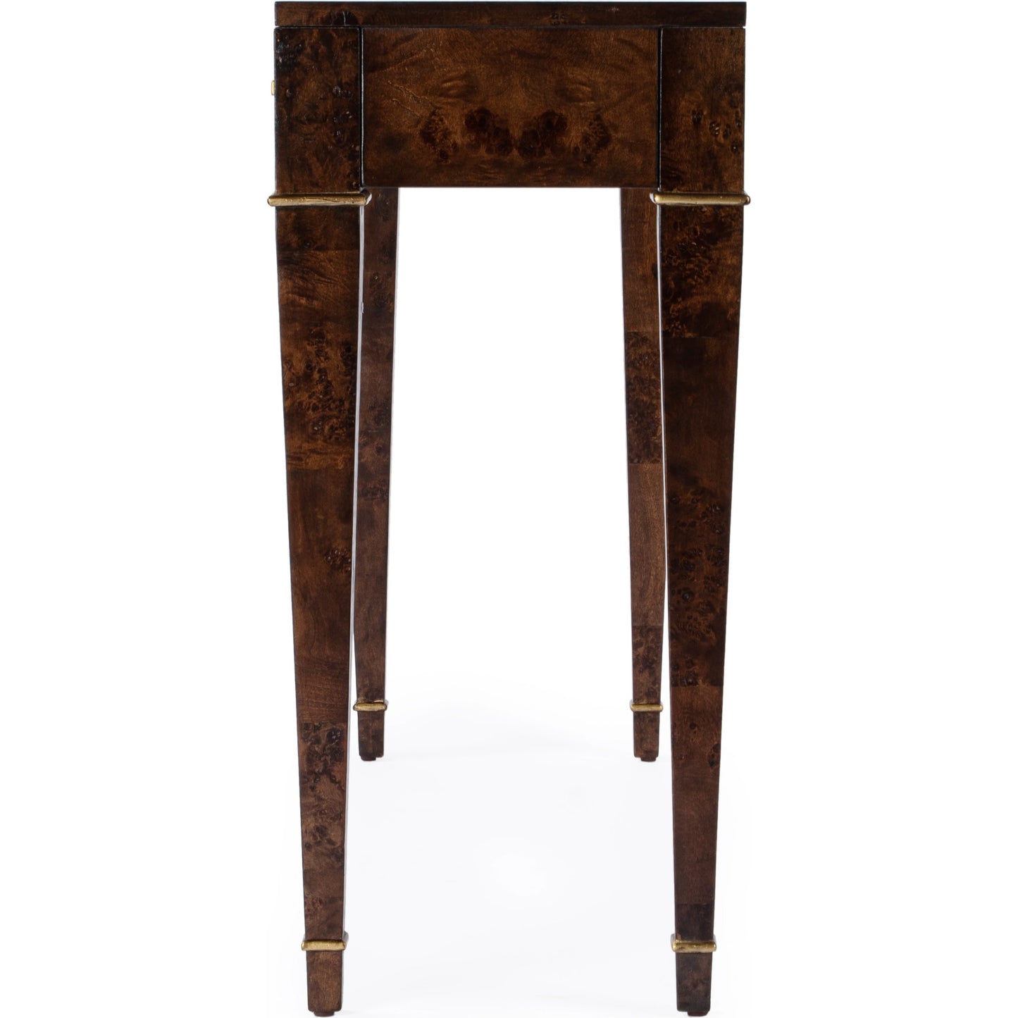 018 SI-2077804 | Additional Silo | Kai 2 Drawer Burl Wood Console Table by Butler Specialty Company. Made from poplar solids, burl veneer, mdf in a modern style.