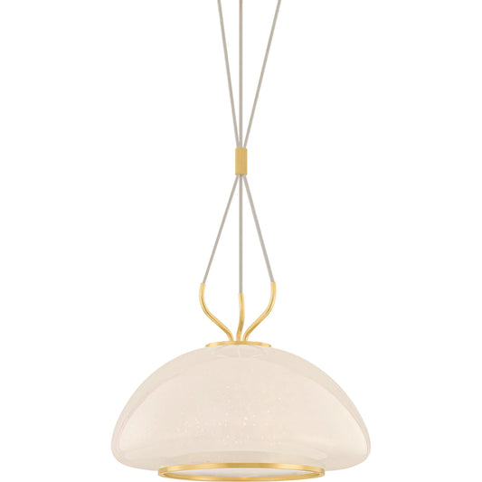 Baudette Pendant by Hudson Valley in aged brass. Made from unique in a modern style.