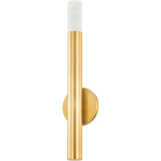 Pali Wall Sconce by Hudson Valley in aged brass. Made from steel, brass in a unique style.