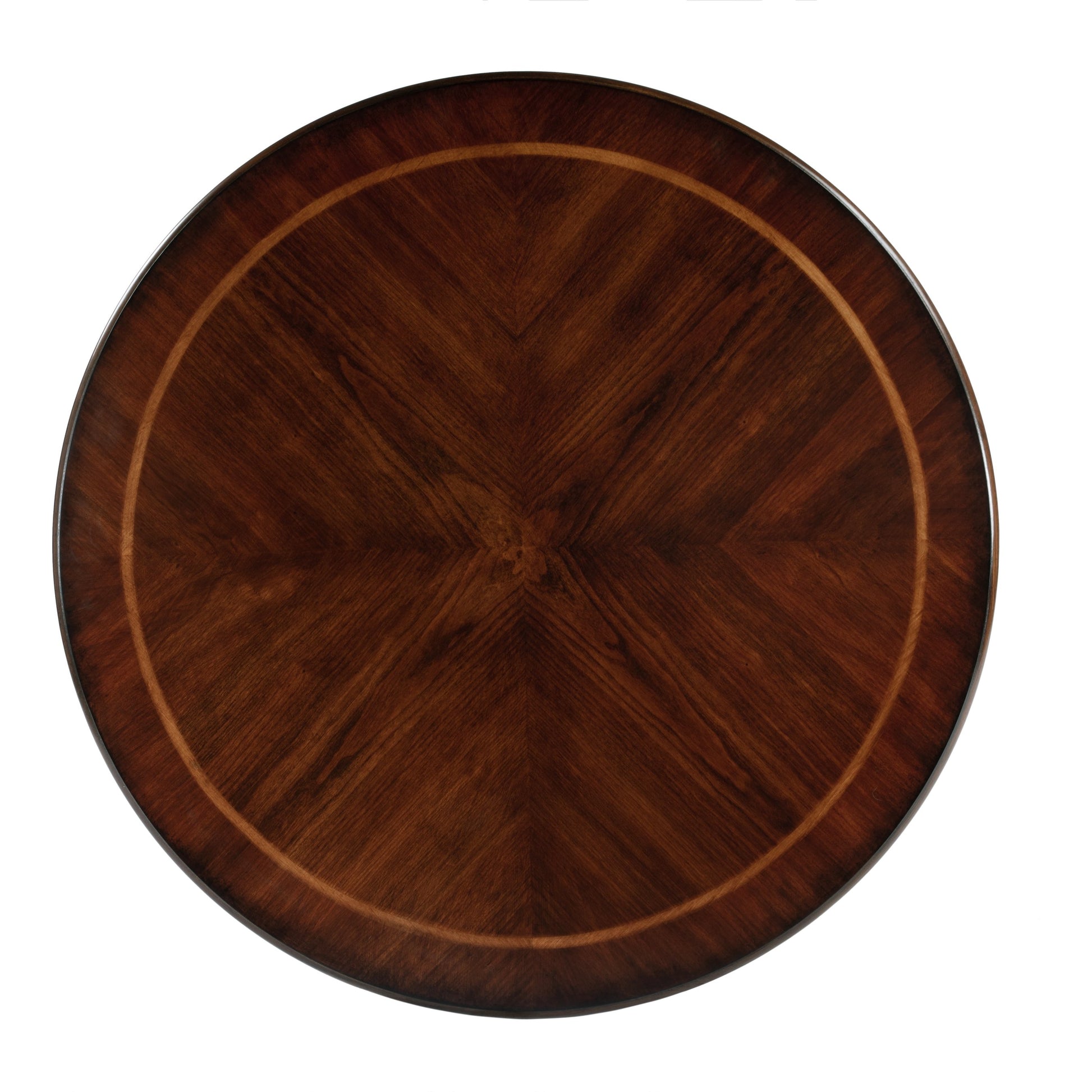 Ellsworth Ribbed Pedestal Foyer Table by Butler Specialty Company in dark brown and cherry. Made from poplar solids , cherry/maple veneer, mdf, resin in a traditional style.