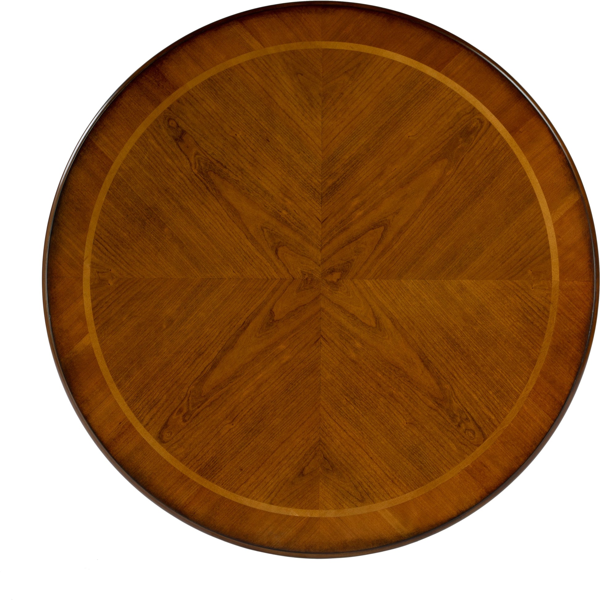 Ellsworth Ribbed Pedestal Foyer Table by Butler Specialty Company in dark brown and cherry. Made from poplar solids , cherry/maple veneer, mdf, resin in a traditional style.