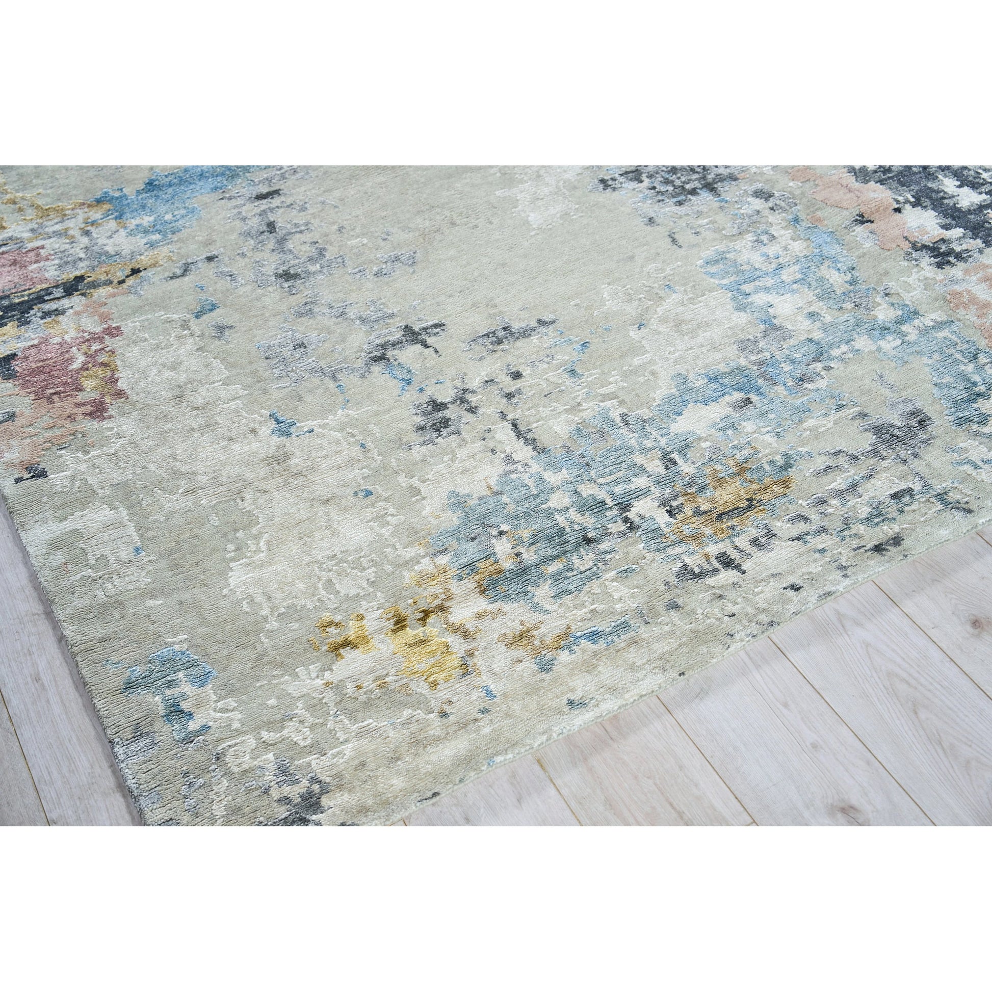 Cosmo Rug by Exquisite Rugs. Made from wool, bamboo silk in a unique style.