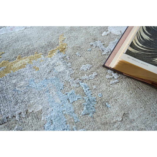 Cosmo 5719 Rug by Exquisite Rugs in silver, blue, beige. Made from unique in a unique style.