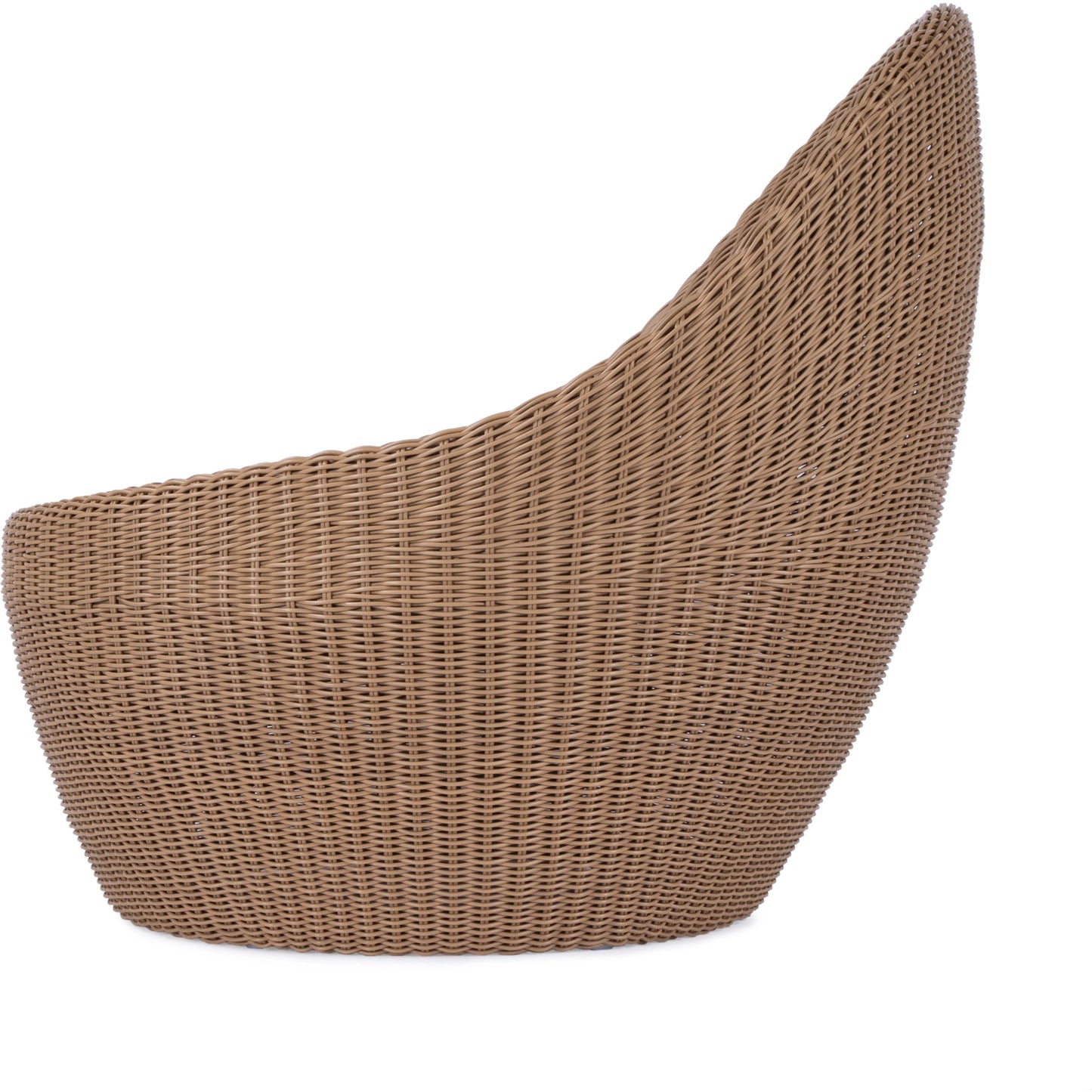 004 SI-2077819 | Additional Silo | Delmar Rattan Outdoor Nest Chair by Butler Specialty Company in natural and natural rattan. Made from aluminum and synthetic rattan in a cottage & farmhouse style.