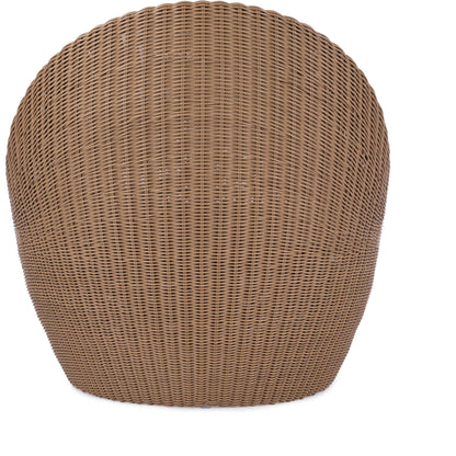 Delmar Rattan Outdoor Nest Chair by Butler Specialty Company in natural and natural rattan. Made from aluminum and synthetic rattan in a cottage & farmhouse style.