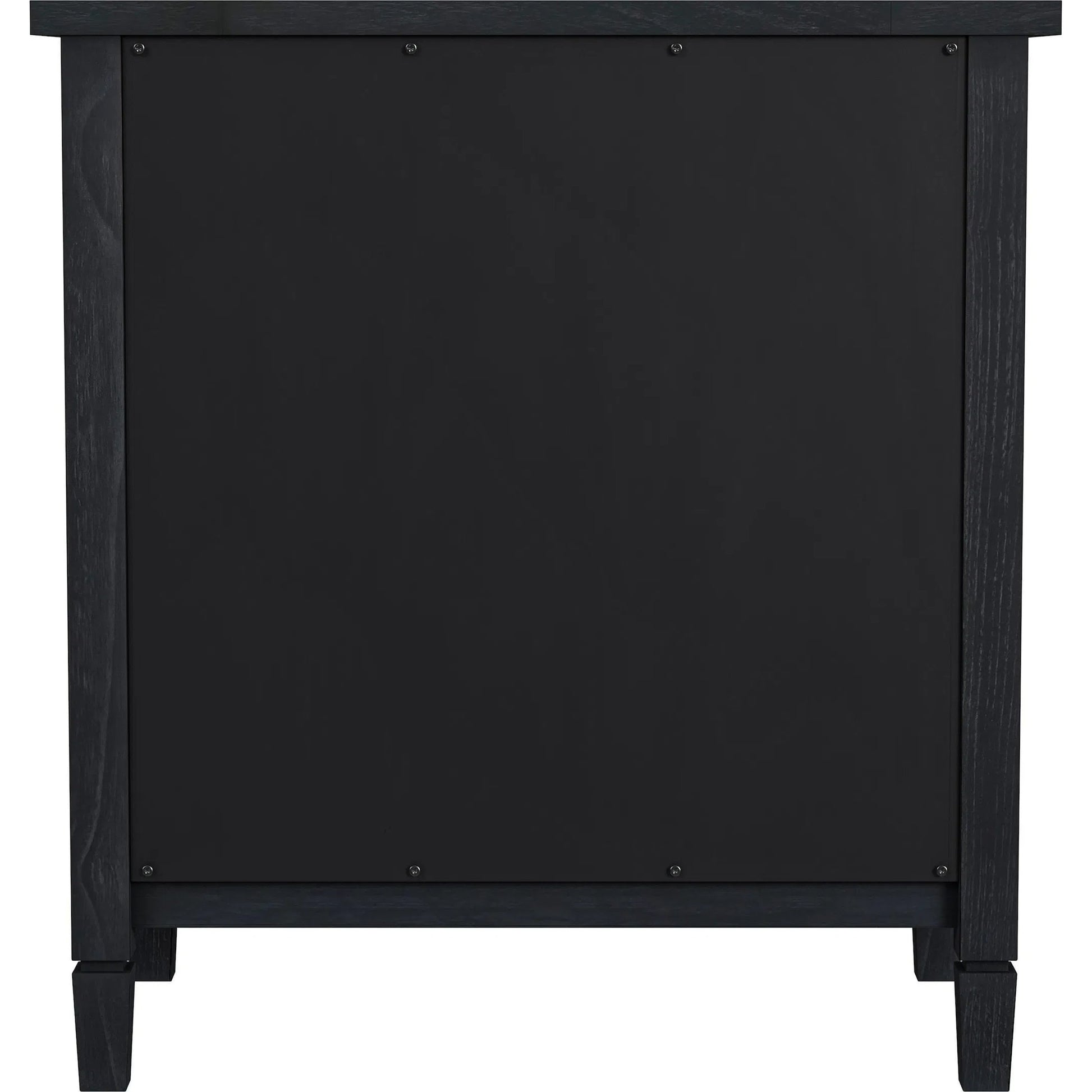 Flagstaff 2-Door Cabinet by Butler Specialty Company in black. Made from mindi wood : 20%, mindi veneer 20%, mdf : 60% in a unique style.