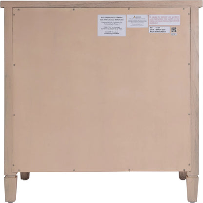 Flagstaff 3 Drawer Dresser by Butler Specialty Company in natural and desert sand. Made from mindi wood, mindi veneer, mdf in a cottage & farmhouse style.