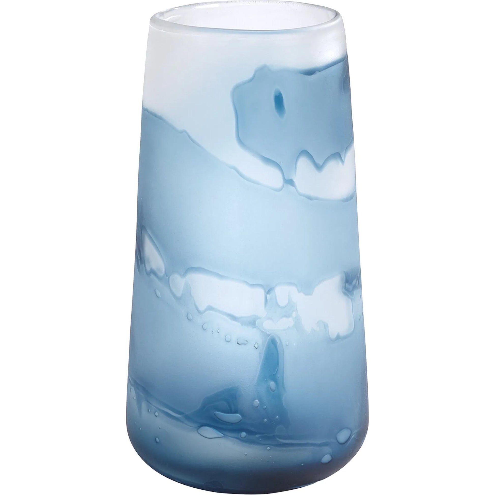 Glacier Vase by Global Views in blue. Made from unique in a modern style.