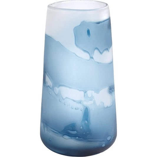 Glacier Vase by Global Views in blue. Made from unique in a modern style.