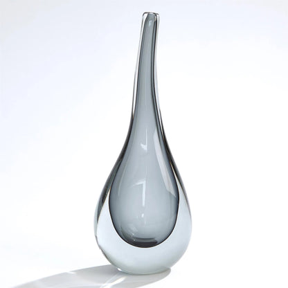 Stretched Neck Vase by Global Views. Made from art glass in a modern style.