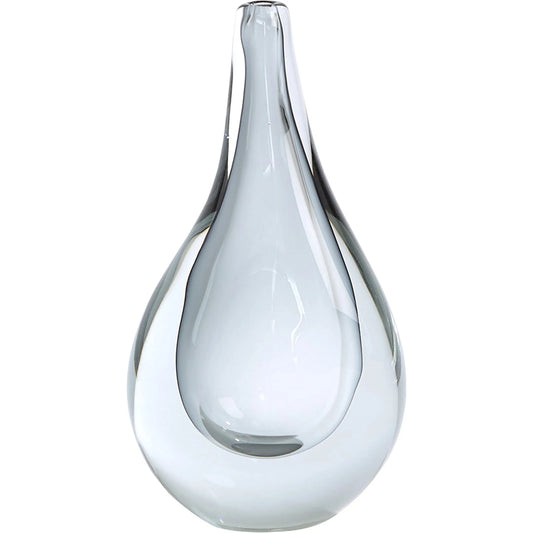 Stretched Neck Vase by Global Views. Made from art glass in a modern style.