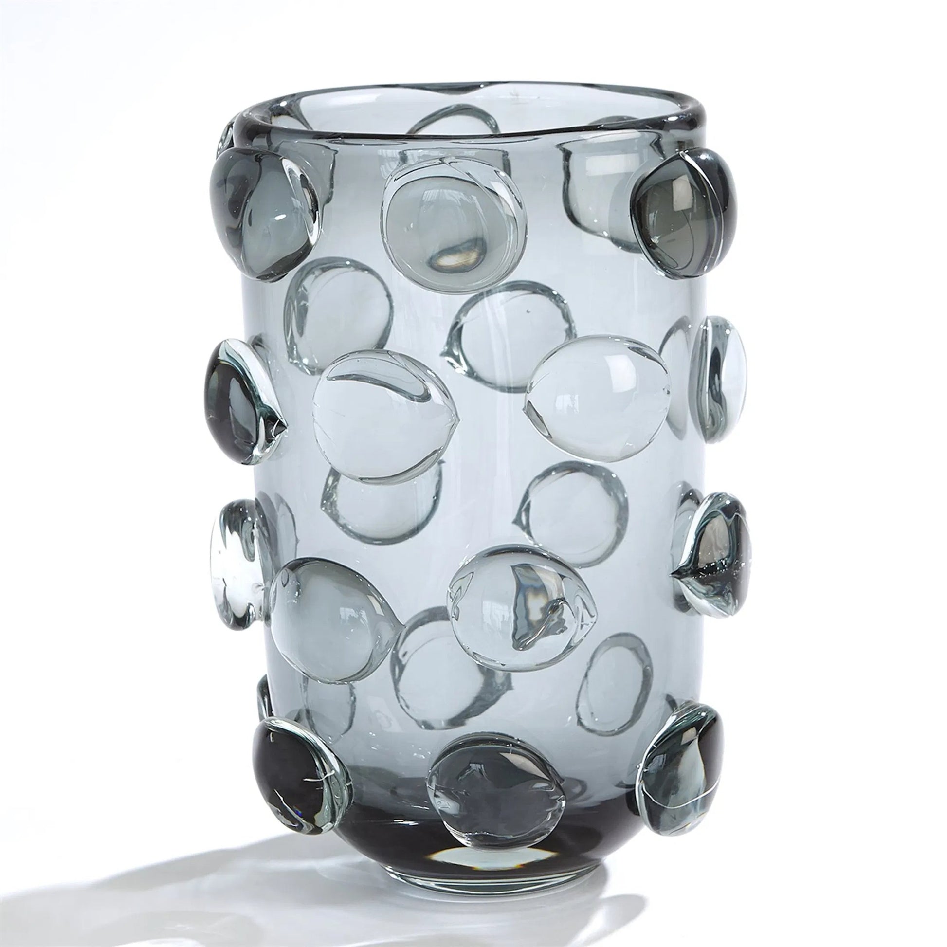 Rondelle Vase by Global Views. Made from art glass in a modern style.