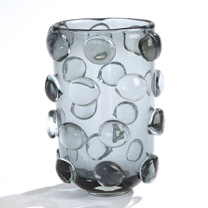 Rondelle Vase by Global Views. Made from art glass in a modern style.
