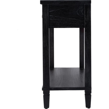 Flagstaff 2 Drawer Console Table by Butler Specialty Company in black. Made from mdf, mindi wood, mindi veneer in a unique style.