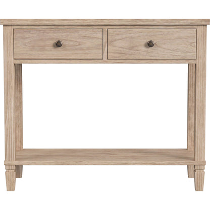 Flagstaff 2 Drawer 36" Console Table by Butler Specialty Company in natural and desert sand. Made from mdf: 60%, mindi solids: 20%, mindi veneers: 20% in a cottage & farmhouse style.