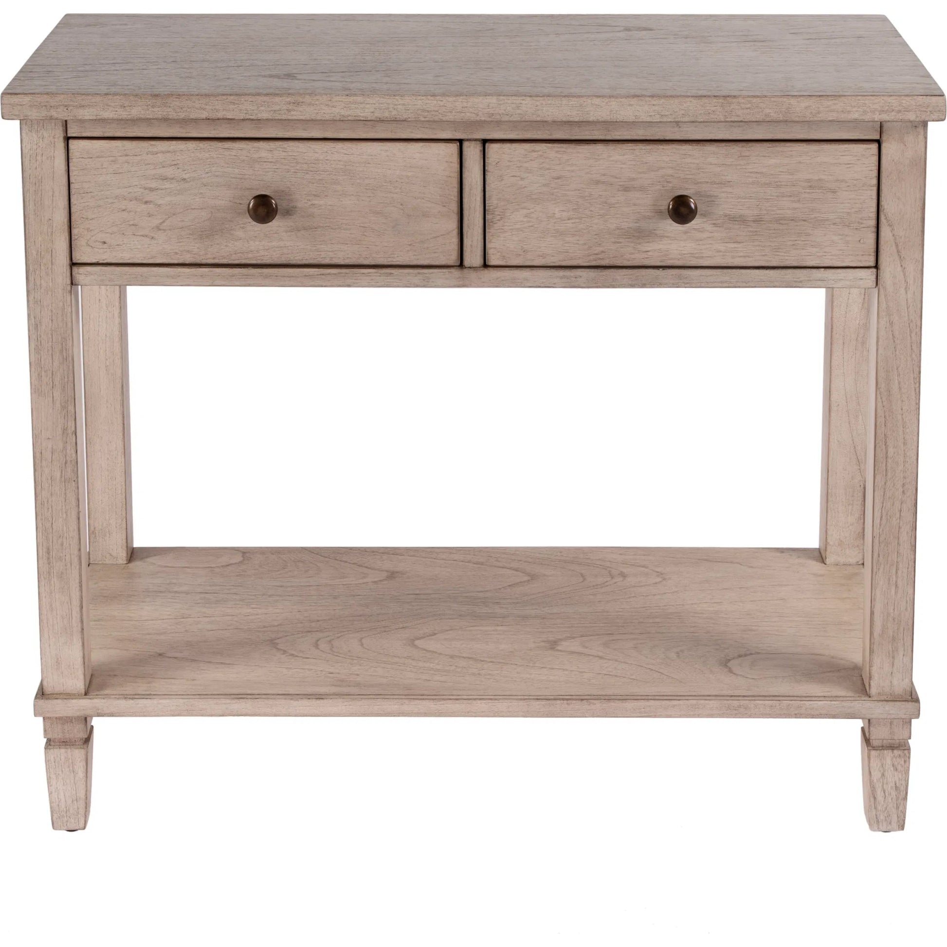 Flagstaff 2 Drawer 36" Console Table by Butler Specialty Company in natural and desert sand. Made from mdf: 60%, mindi solids: 20%, mindi veneers: 20% in a cottage & farmhouse style.