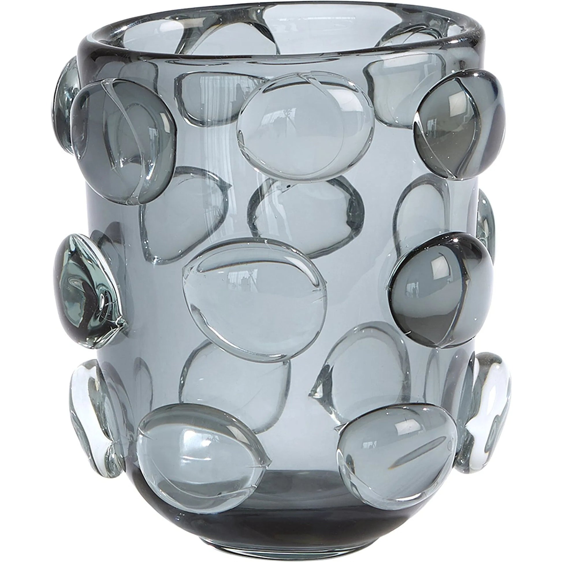 Rondelle Vase by Global Views. Made from art glass in a modern style.