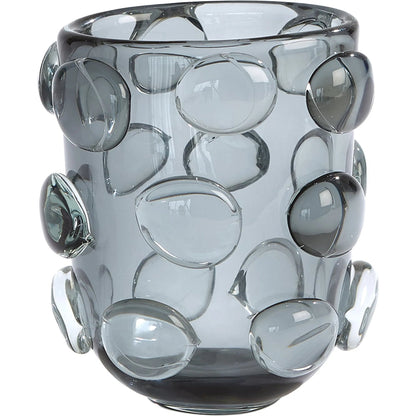 Rondelle Vase by Global Views. Made from art glass in a modern style.
