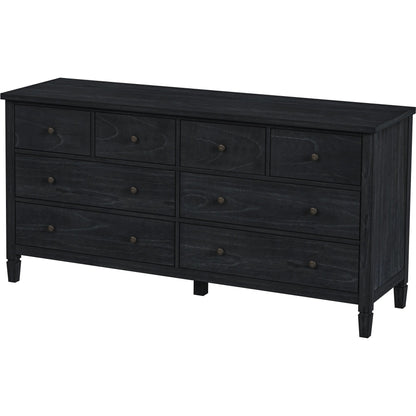 Flagstaff 8 Drawer Wood Dresser by Butler Specialty Company in black. Made from mindi wood, mindi veneer, mdf in a unique style.