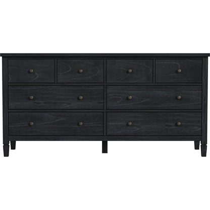 Flagstaff 8 Drawer Wood Dresser by Butler Specialty Company in black. Made from mindi wood, mindi veneer, mdf in a unique style.
