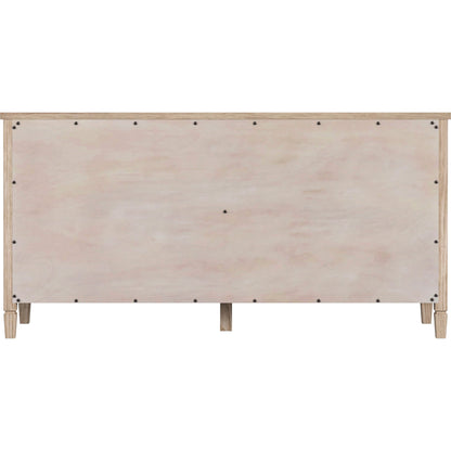 Flagstaff 8 Drawer Dresser by Butler Specialty Company in natural and desert sand. Made from mindi wood, mindi veneer, mdf in a cottage & farmhouse style.