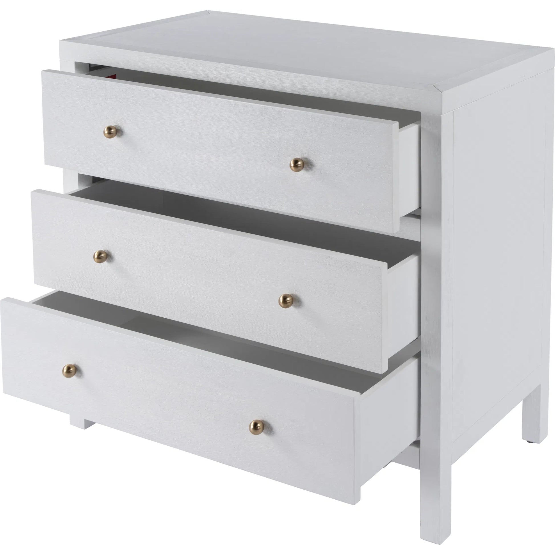 Nora 3 Drawer Chest by Butler Specialty Company in white. Made from acacia wood, acacia veneer, solid pine, mdf in a unique style.