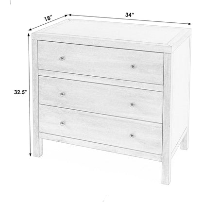 Nora 3 Drawer Chest by Butler Specialty Company. Made from acacia wood, acacia veneer, mdf, pine wood and antimony metal hardware in a unique style.
