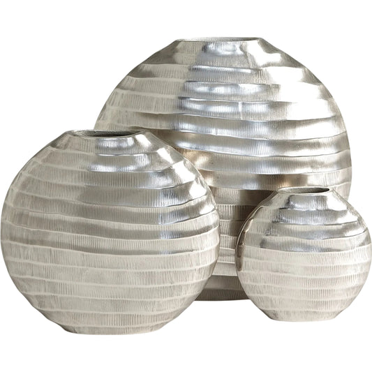 Chased Oval Vase by Global Views. Made from unique in a unique style.