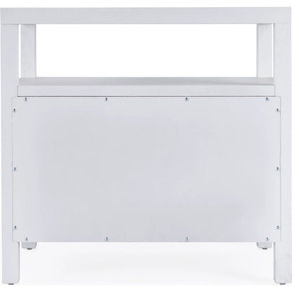 Nora 2 Drawer Nightstand by Butler Specialty Company in white. Made from acacia wood, acacia veneer, solid pine, mdf in a unique style.