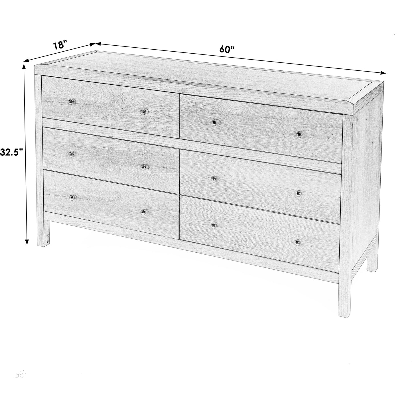 004 SI-2077831 | Additional Silo | Celine 6 Drawer Wide Dresser by Butler Specialty Company. Made from unique in a modern style.