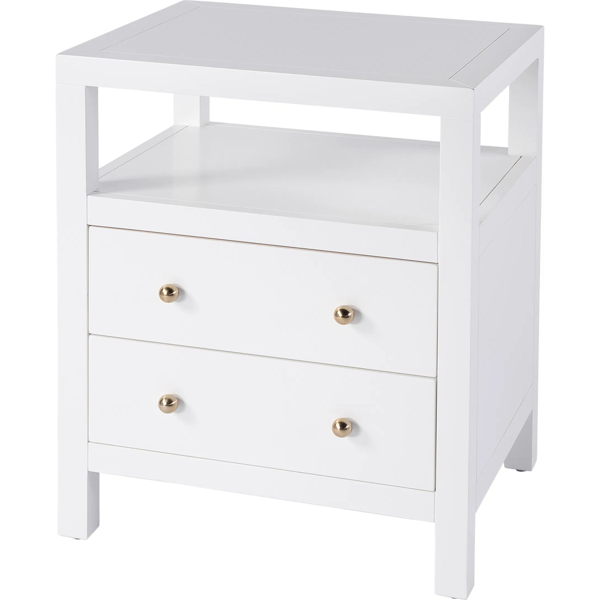 Nora 2 Drawer Nightstand by Butler Specialty Company. Made from acacia wood, acacia veneer, mdf, pine wood in a unique style.