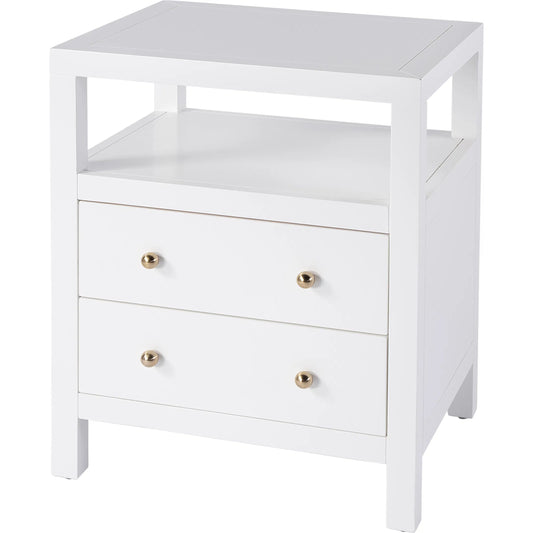 001 SI-2333981 | Primary Silo | Nora 2 Drawer Nightstand by Butler Specialty Company. Made from acacia wood, acacia veneer, mdf, pine wood in a unique style.