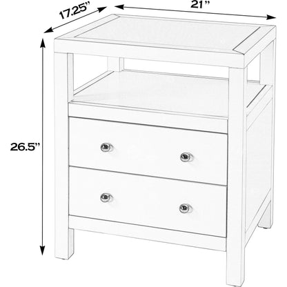 Nora 2 Drawer Nightstand by Butler Specialty Company. Made from acacia wood, acacia veneer, mdf, pine wood in a unique style.