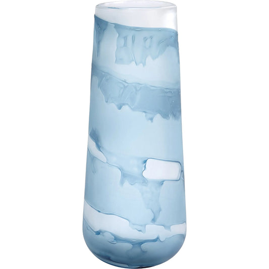 Glacier Vase by Global Views in blue. Made from unique in a modern style.
