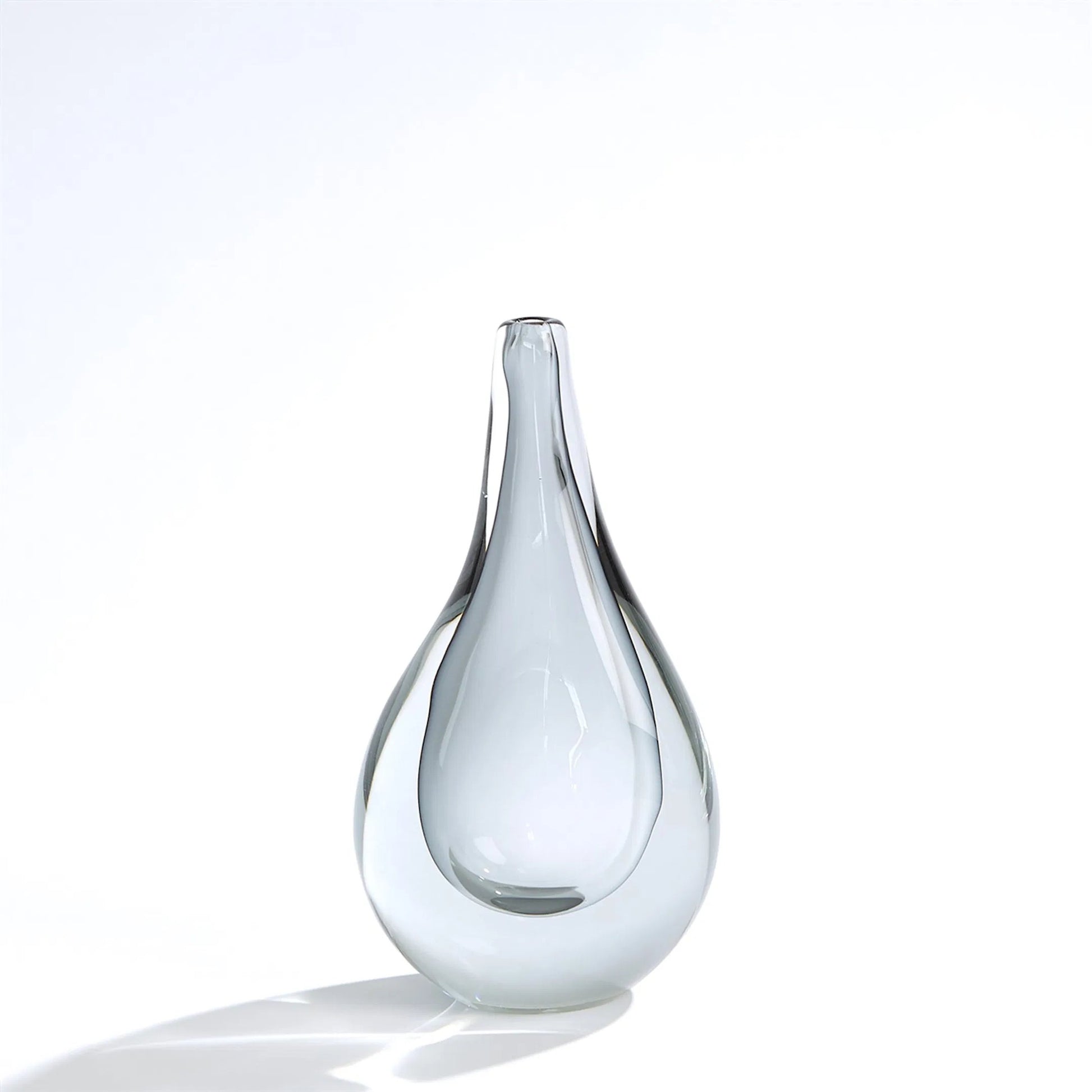 Stretched Neck Vase by Global Views. Made from art glass in a modern style.
