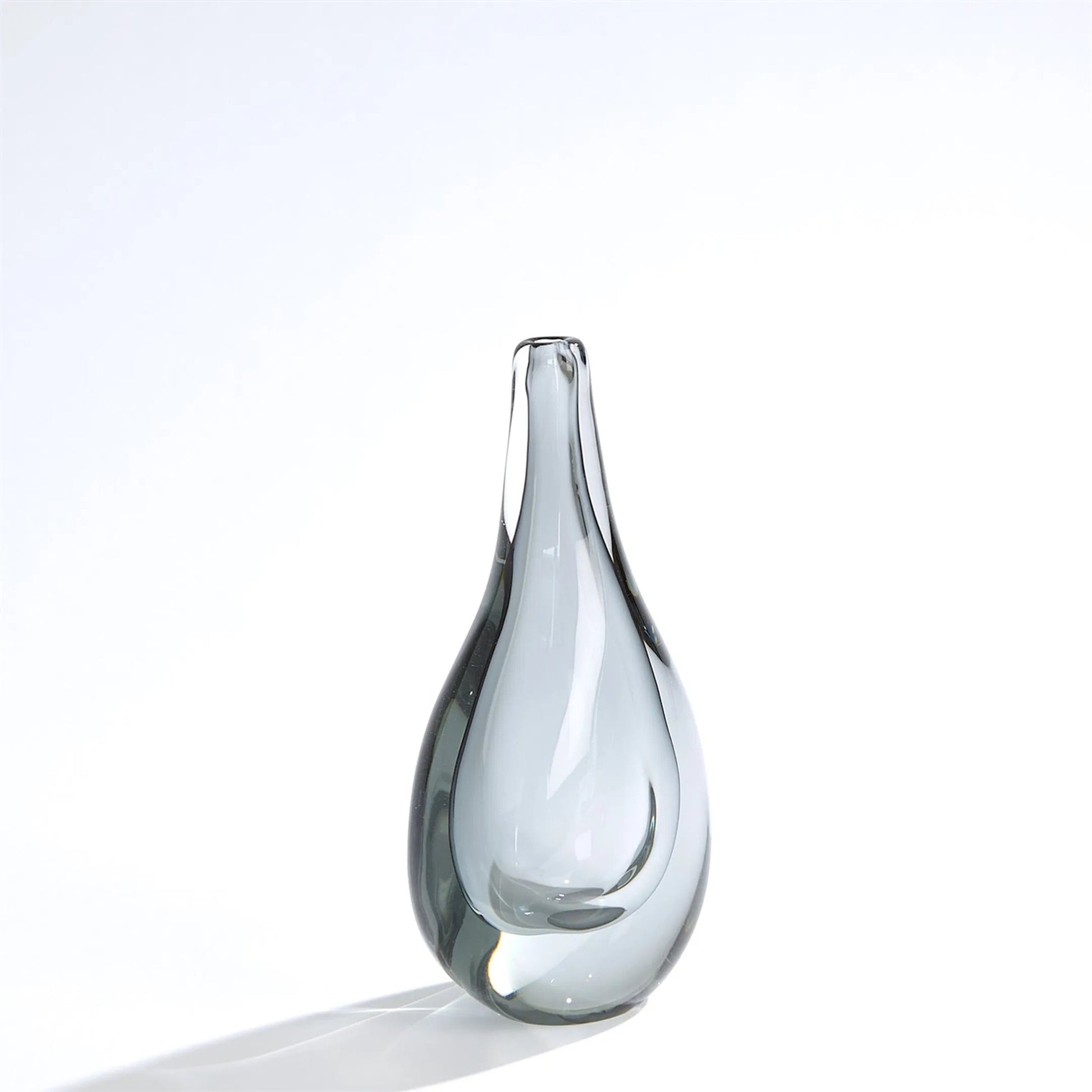 Stretched Neck Vase by Global Views. Made from art glass in a modern style.